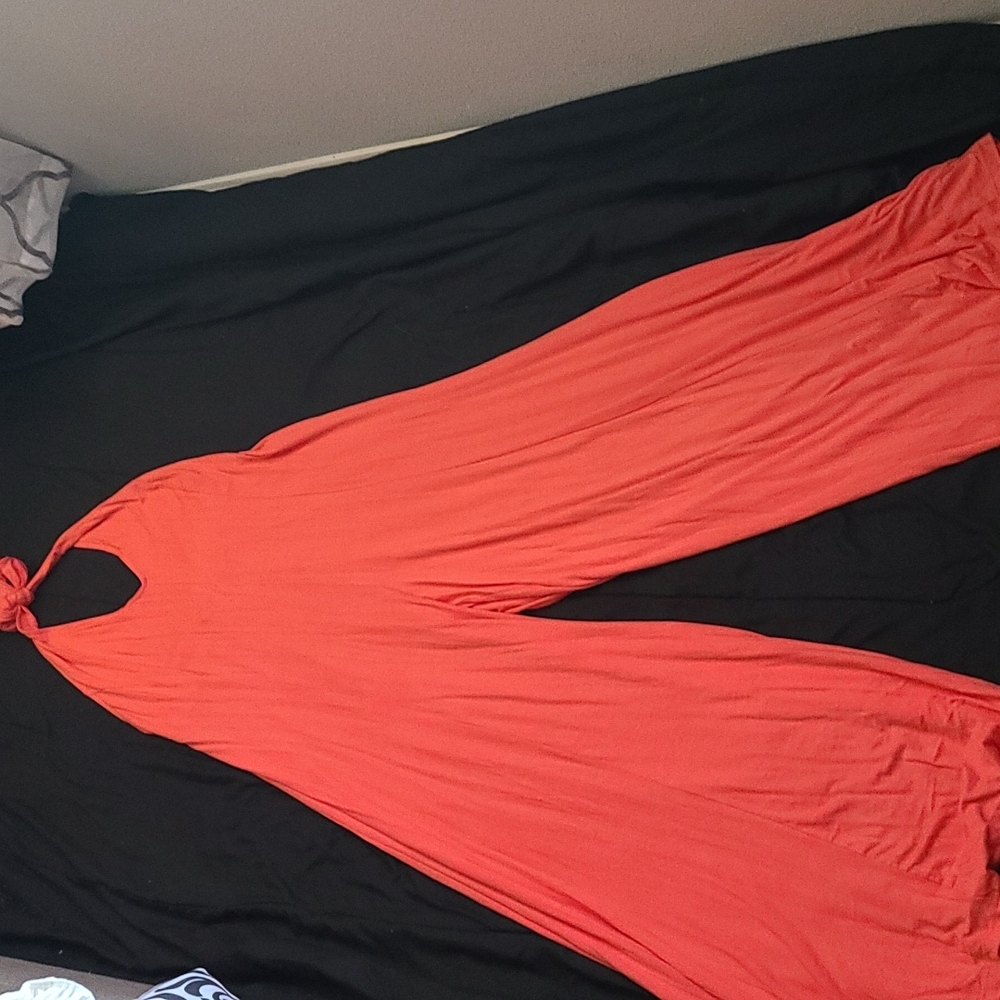 New Coral Fashion Niva Curve Wide Leg Jumpsuit 1X